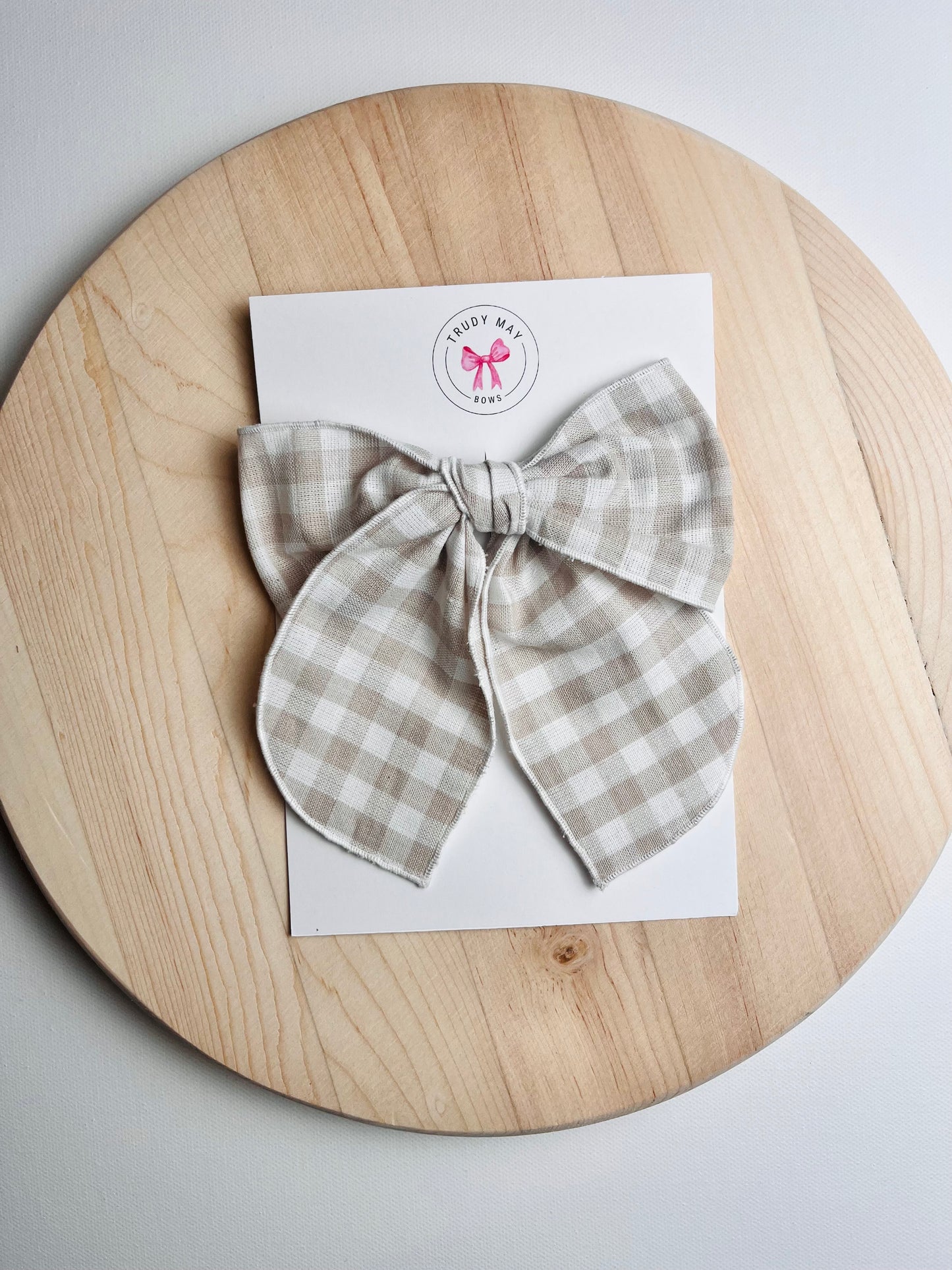 Cream Gingham