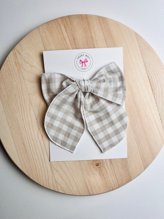 Cream Gingham