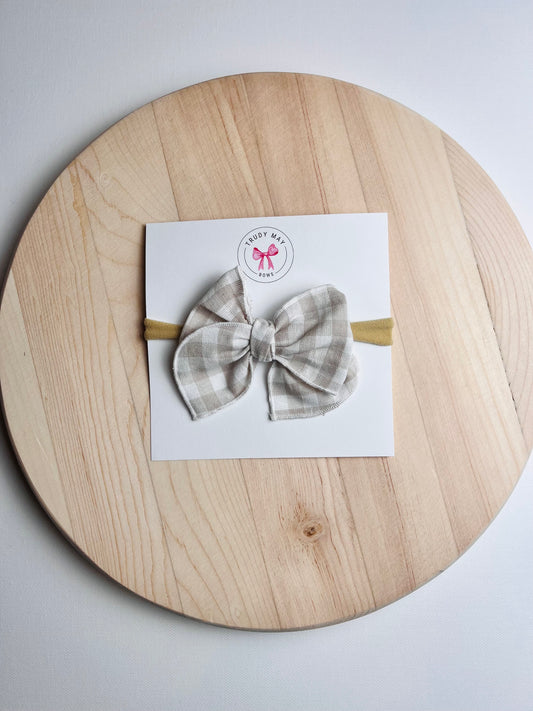 Cream Gingham