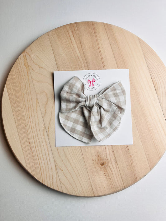 Cream Gingham